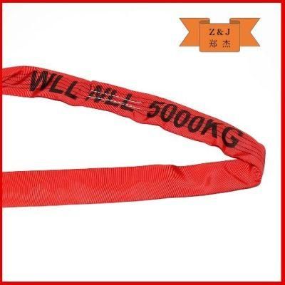 Round Polyester Webbing Sling/Lifting Belt with High Tenacity