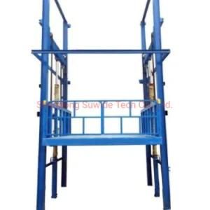 Wall Mounted Lift Platform Hydraulic Electric Vertical Freight Elevator Cargo Goods Lift for Warehouse