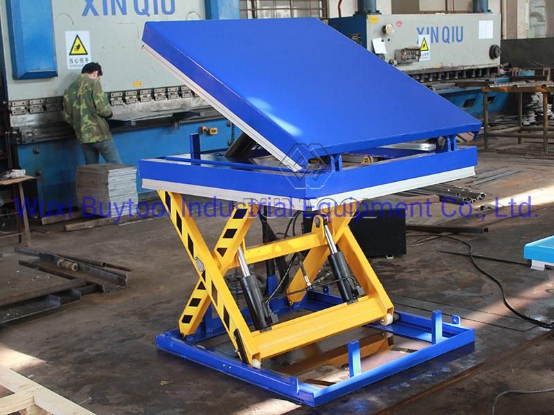 1000kg AC Powered Hydraulic Tilt Hydraulic Scissor Lift Table Lift Tables