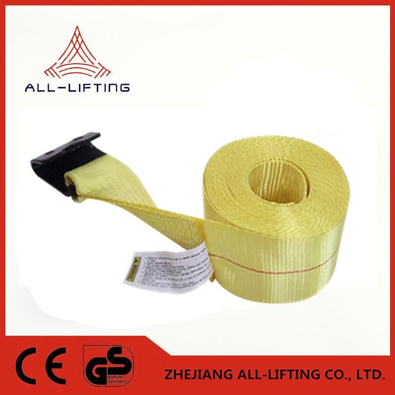 4"X30 Feet Cargo Winch Strap with Black Flat Hook