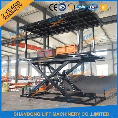 3m Double Layers Hydraulic Lift Double Parking Car Lift