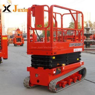 All Terrain Aerial Lift Hydraulic Scissor Lifting Platform Mobile Scissor Man Lift Platform