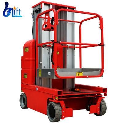 200kg 150kg 7.5m 9m Self Walking Dual Mast Aluminum High Aerial Work Platform Lift Small Lifts