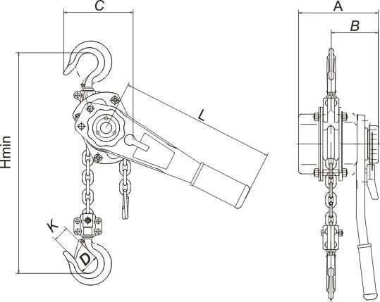 Hot Sale Stainless Steel Lever Hoist / Stainless Steel Lever Block