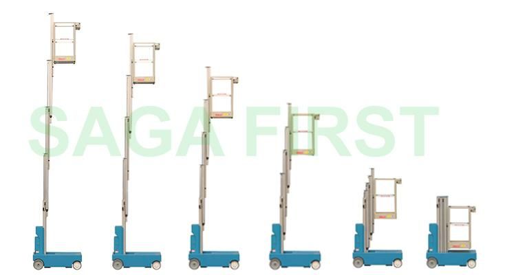 10m Trailer Mast Aerial Telescopic Manlift