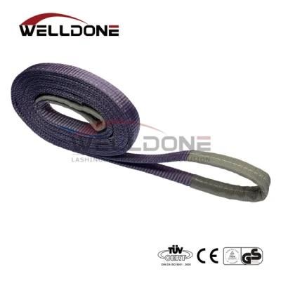 1t/1000kg 25mm/50mm Endless Polyester Flat Webbing Sling Lifting Sling