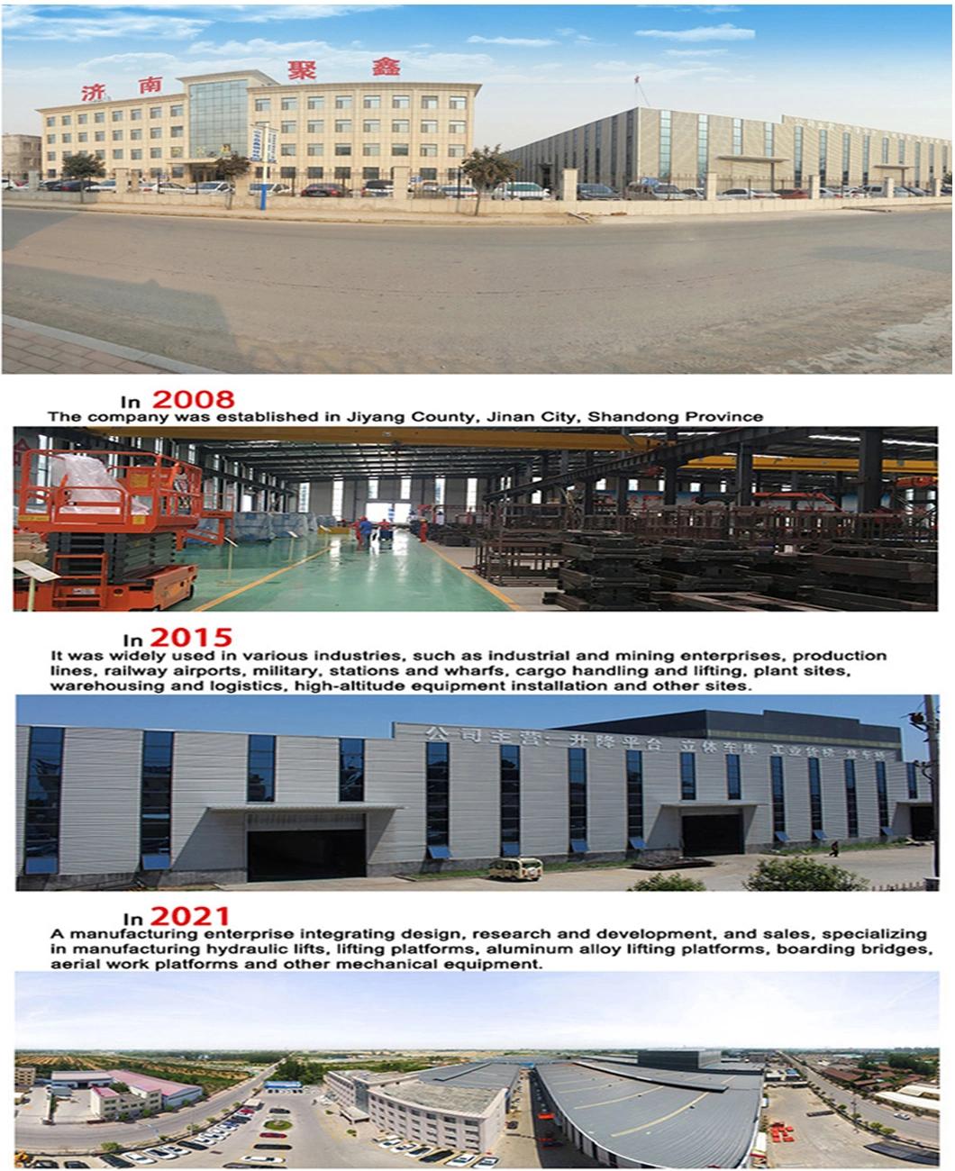 Warehouse Fixed Guide Rail Cargo Lift/ Hydraulic Chain Freight Elevators