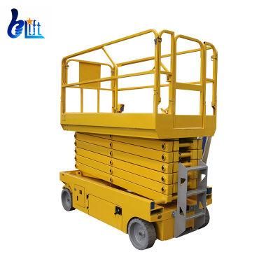 6m-14m Lifting Height Construction Lifter High End Hydraulic Move Self Propelled Mobile Scissor Lift Tables