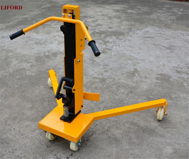 China Factory Sale Hydraulic Hand Drum Trolly 350kg Dt350c