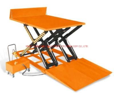 Electric Stationary Loading Dock Scissor Cargo Lift Hydraulic Tilt Lift Tables for Loading Unloading