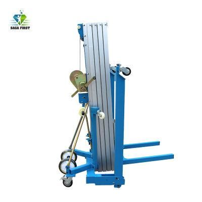 Cheap Mini Indoor Outdoor Hydraulic Manual Man Lift for Sale