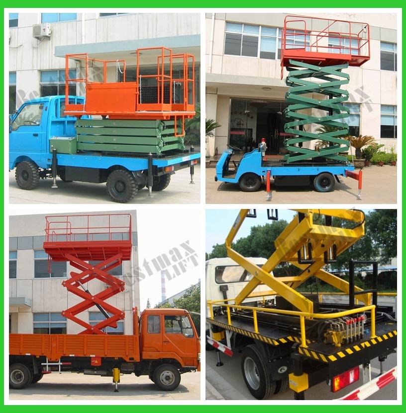 500 Kg Load Semi Automatic Manual Pushing Scissor Lift