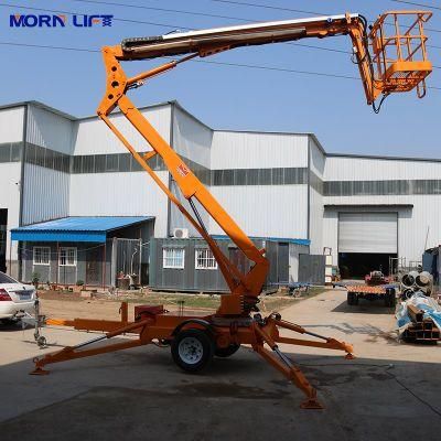 Articulated Trailer Morn Package Size 5.4*1.6*1.9m China Boom Lift Aerial