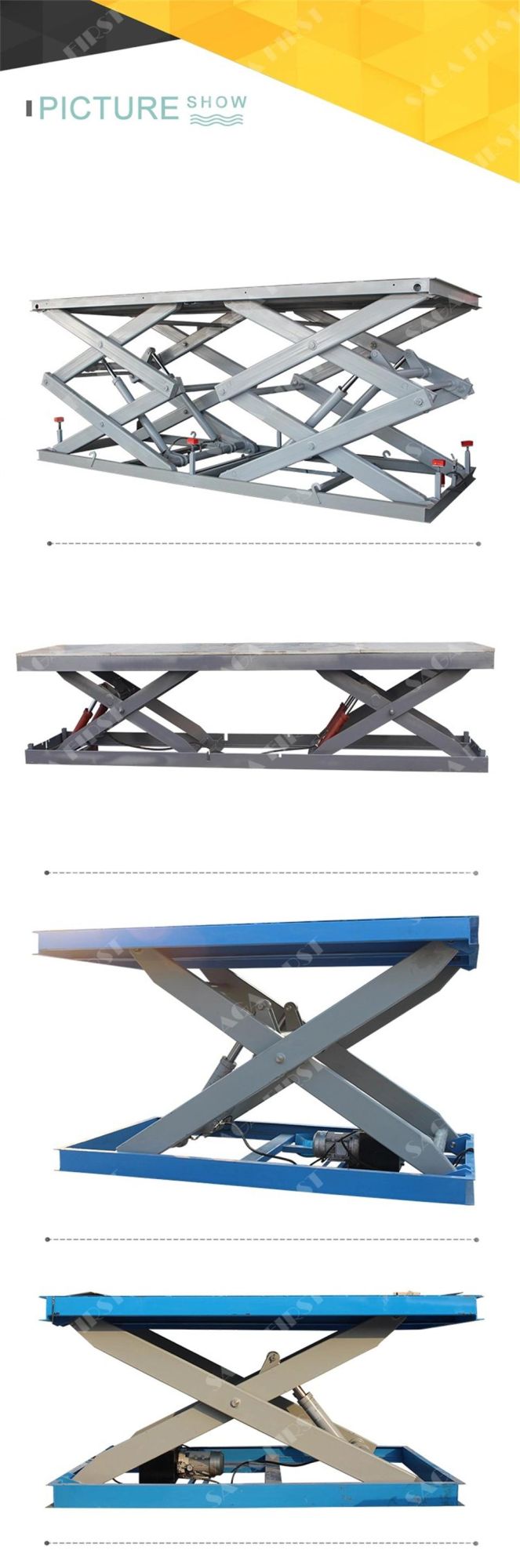 1ton 2ton Hydraulic Fixed Table Lifter Platform