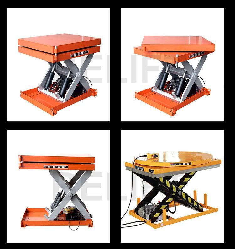 Rotation Portable Lifts Use in Workshop Electric Platform Lift Hydraulic Lift