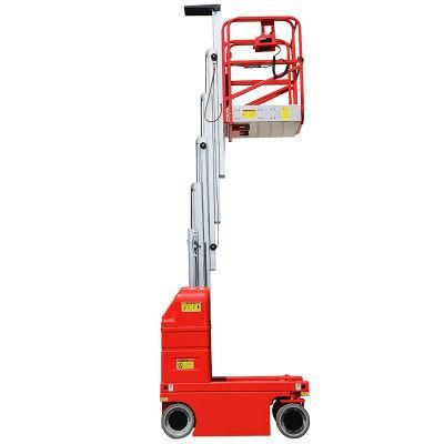 Sagafirst 11m Work Platform Dual Mast Aluminum Alloy Self Propelled Electric Lifter Hydraulic Lift Manufacturer