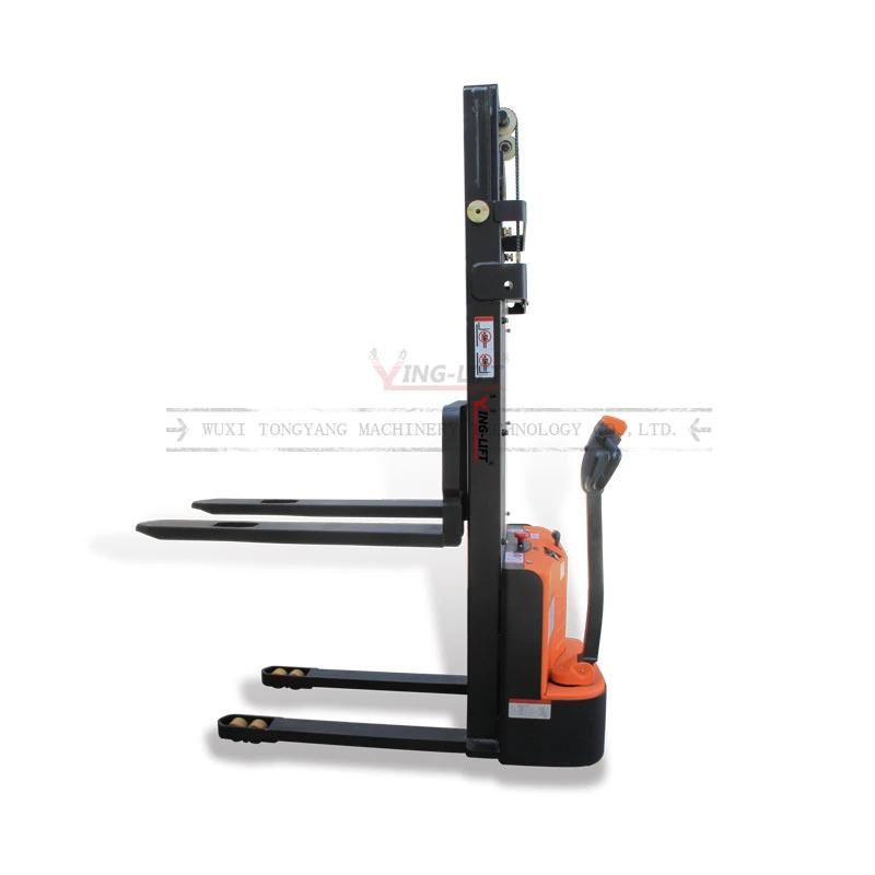 China Supply High Standard High Quality 1ton Pedestrian Electric Stacker