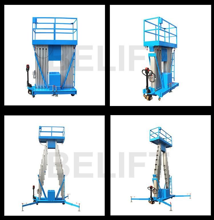 5-18m Electric Assitssant Walking Hydraulic Vertical Mast Aerial Work Platform