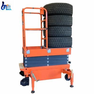 4m Mini Semi Electric Lifting Equipment Machine Scissor Lifter
