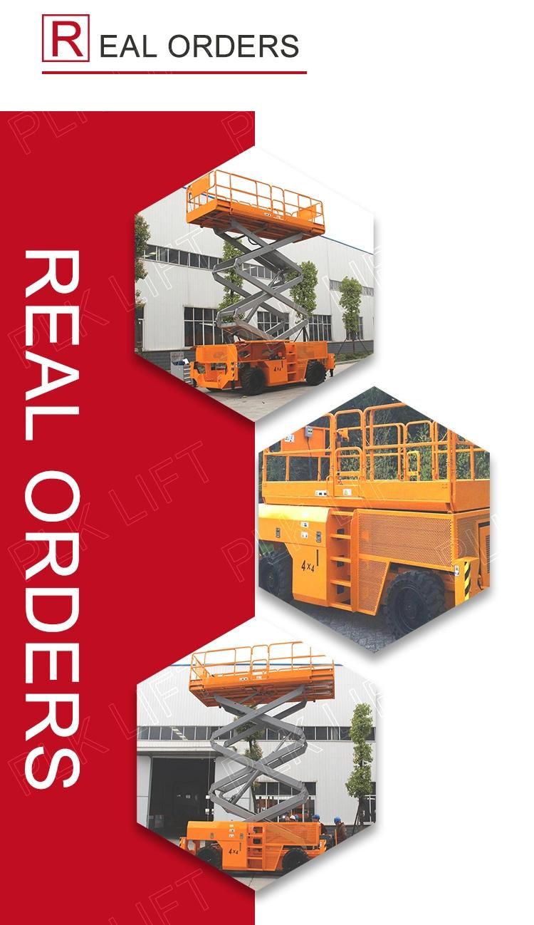 4.5m to 12m Mini Electric Hydraulic Drivable Track Crawler Scissor Lift for Farm Construction