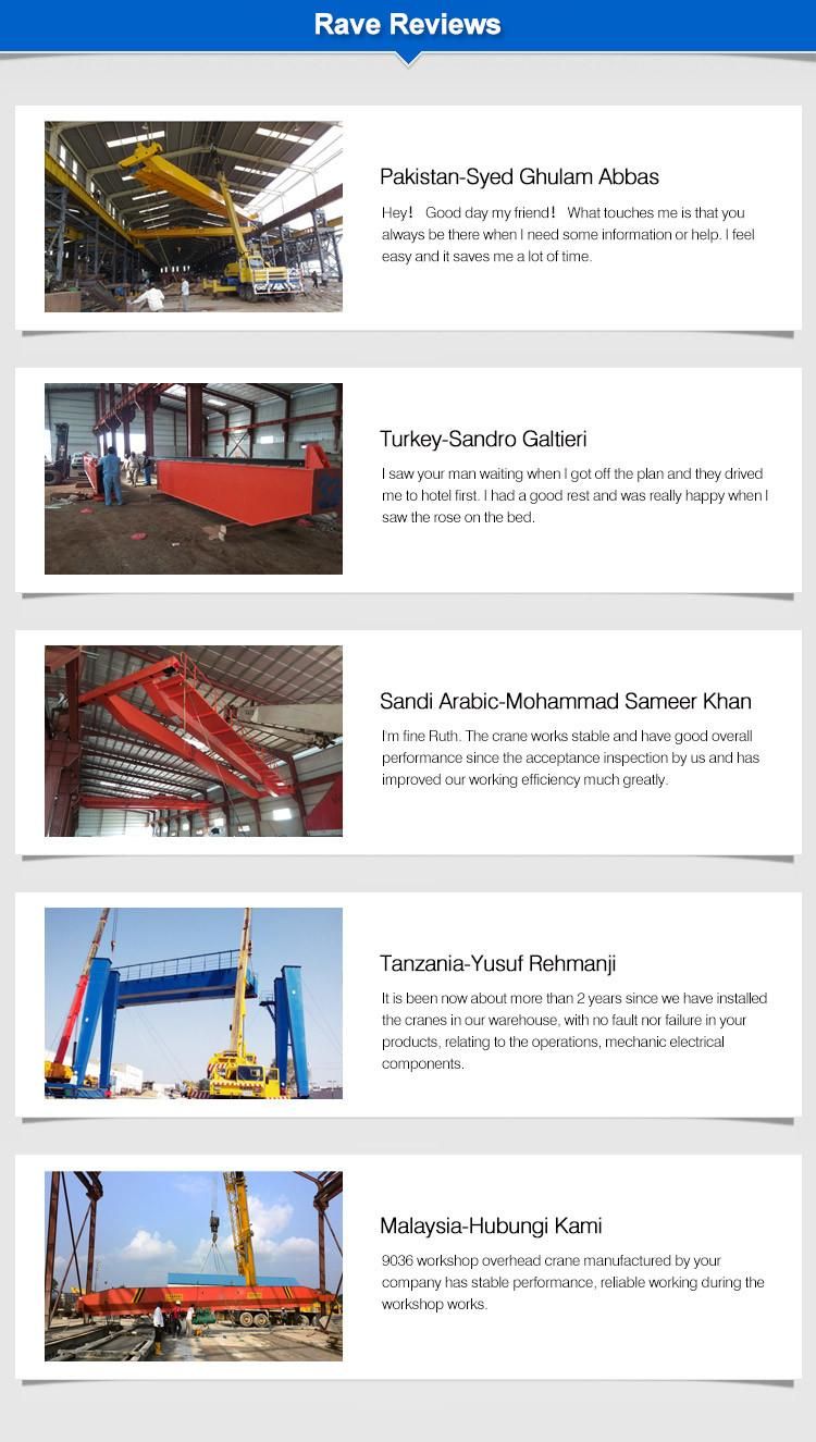 Electric Rail Traveling Single Girder Hoist Gantry Crane