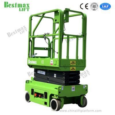 240kg Load Mini Self Propelled Aerial Work Platform with Hydraulic Turning Wheels