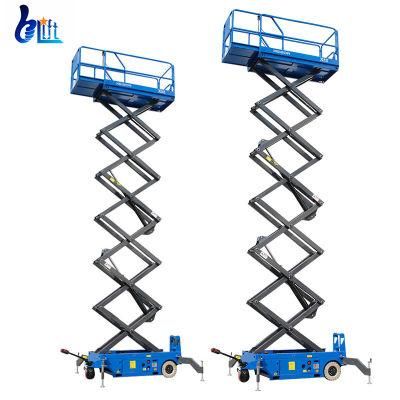 CE ISO Certificated Work Platform Lifts Mobile Scissor Lift Propelled Walking