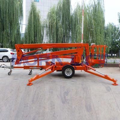 20m 12m Morn China Aerial Man Cherry Picker Lift Boom Lifter Manufacture