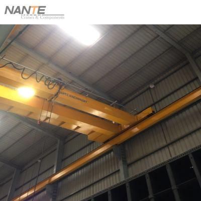 Fem Standard Double Girder Overhead Crane with Electric Hoist