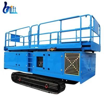 Electric Solar Panel Lifter Rough Terrian Electric Scissor Lift