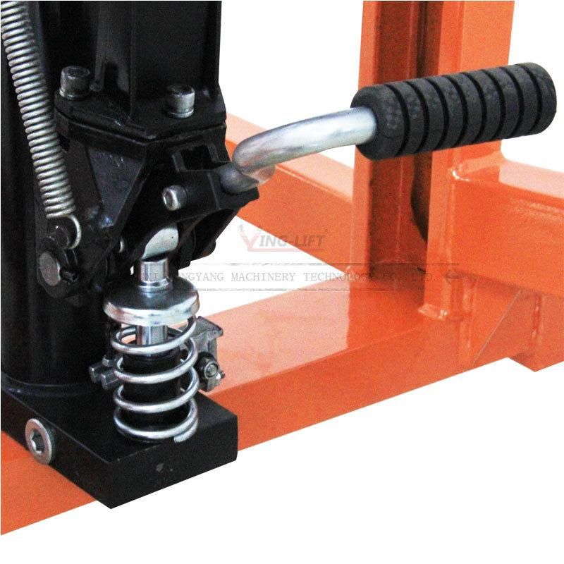 Lifting Height 1500mm Manual Drum Lifter with Brake Wheel for Oil Drum Lifting Equipment