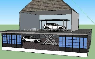 Invisible Scissor Design Residential Pit Garage Parking Car Lift