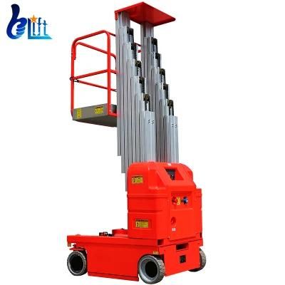 Platform Height 7.5-9m Self Propelled Aluminum Dual Mast Industrial Lifting Hydrolic Lifter