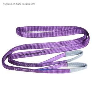 Manufacturers 2 Layers 1t Webbing Sling Hoisting Belt with 2 Eyes