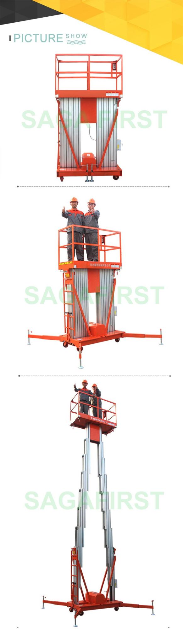 CE Approved Cheap Small Vertical Electric Outdoor Aerial Work Platform Lift