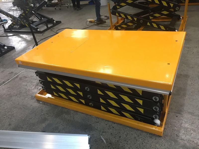 4m Electric Lift Table with Maintenace Hole