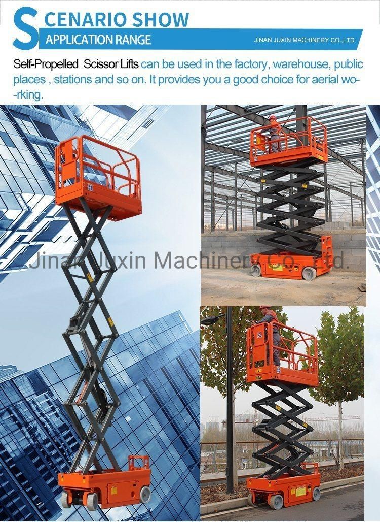 En280 Approved Hydraulic Electric Self Propelled Automatic Cheap Scissor Lift Prices