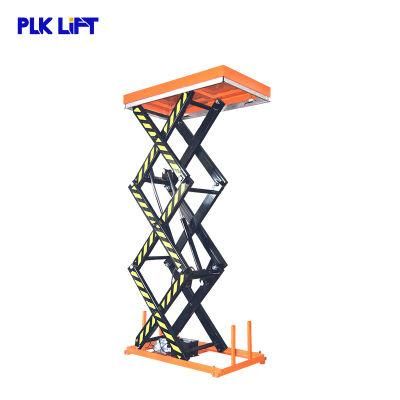3m Height Electric Scissor Lift Tables with Guardrail