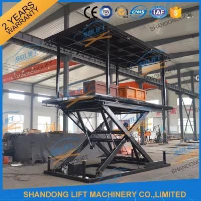 Hydraulic Double Layers Automotive Vertical Car Parking Equipment with Ce