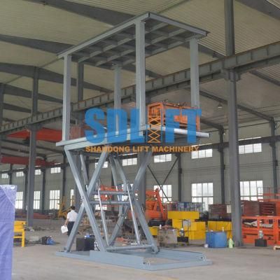 Cheap Double Level Scissor Electric Lift Ladder for Garage