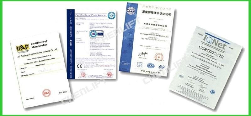 CE Certified 14 Meters Aerial Work Platform Manual Pushing Scissor Lift