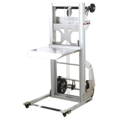 Mini Alumium Hand Winch Stacker 90kg Capacity