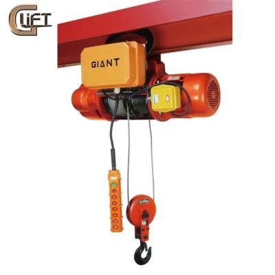 Electric Wire Rope Hoist Chain Block with Trolley Single Speed Double Speed 0.5-20t (CD1/MD1)