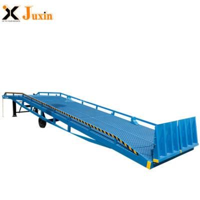 Portable Mobile Truck Loading Ramp Yard Ramp Hydraulic Container Dock Ramp for Truck Forklift