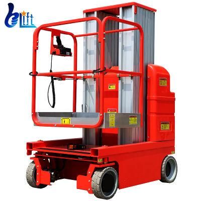 Aerial Work Platform Self Propelled Dual Mast Vertical Ladder Lift