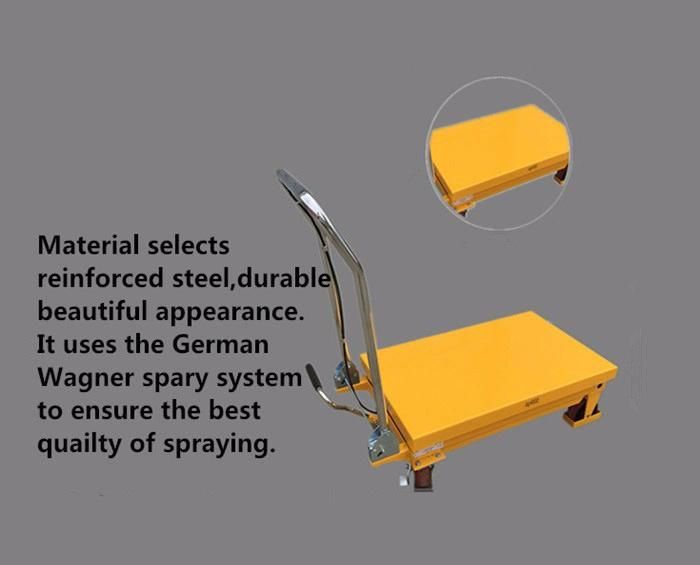 Small Trolley Lifter 1000kg 1700mm Mini Hydraulic Scissor Lift Table