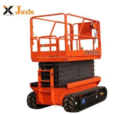 10m 12m Electric Tracked Scissor Lift Self Propelled Crawler Work Platform