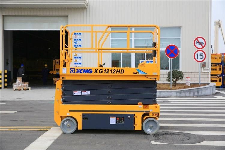 XCMG Brand Xg1212HD 12m Hydraulic Warehouse Scissors Manlift for Sale