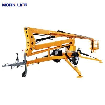 Free Parts 18 M Telescopic Towable Boom Lift Trailer Mounted