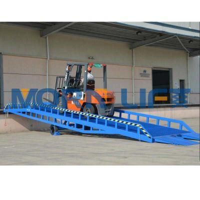 10 Ton Container Used Trailer Ramps Lift Table Hydraulic Loading Ramp for Sale